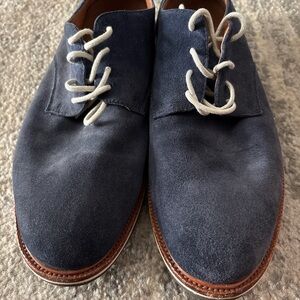 Ralph Lauren Dark Blue Suede Oxfords